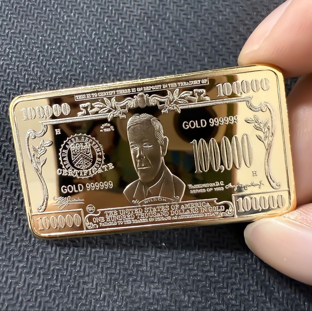 $100000 Gold Bar
