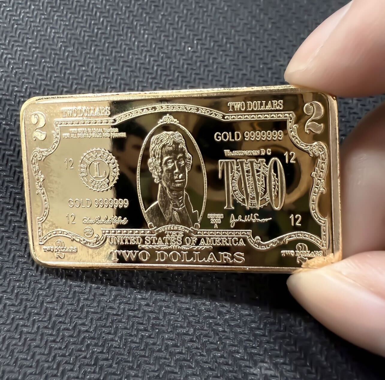 $2 Gold Bar